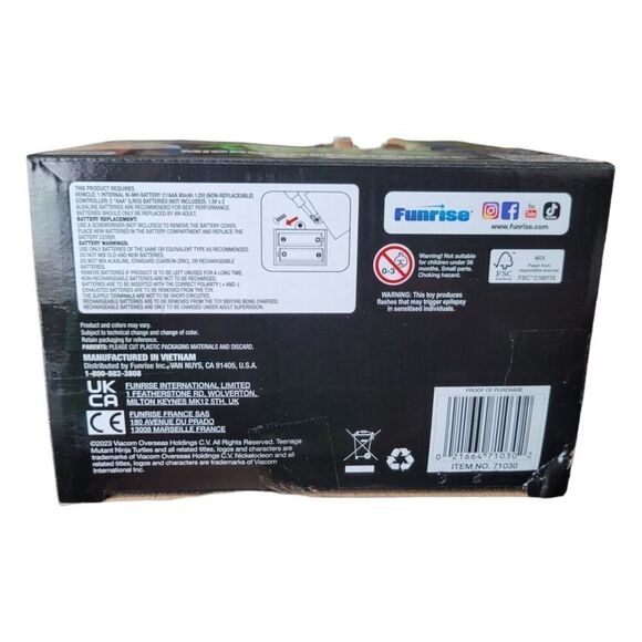 Nickelodeon Teenage Mutant Ninja Turtles Leonardo Microshell Race Car TMNT RC - Picture 5 of 6